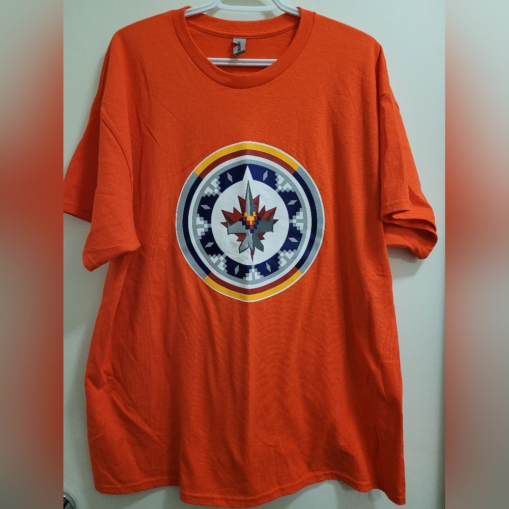 Mens Orange Winnipeg Jets TShirt